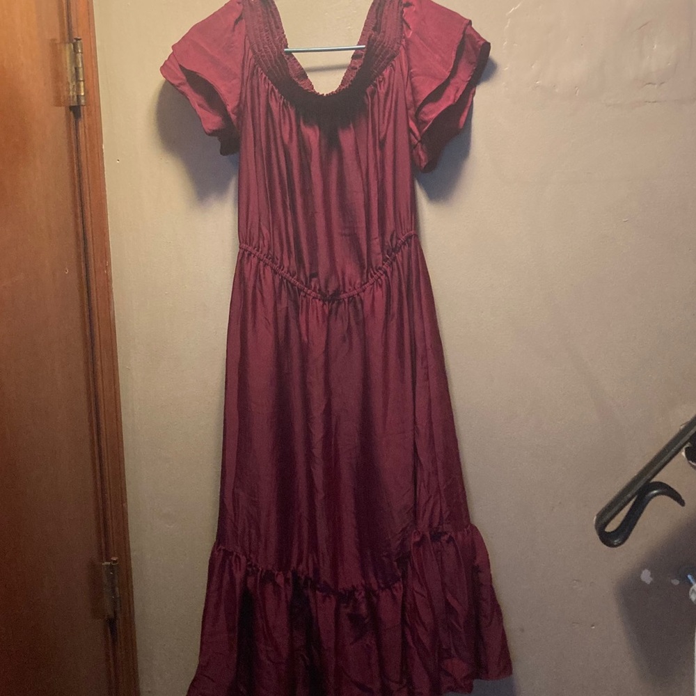 Burgandy dress